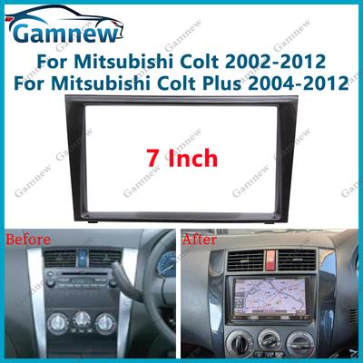 7-calowy panel radiowy 2DIN do samochodu Mitsubishi Colt 2002-2012 Colt Plus 2004-2012 Zestaw ramki Panel czołowy do montażu