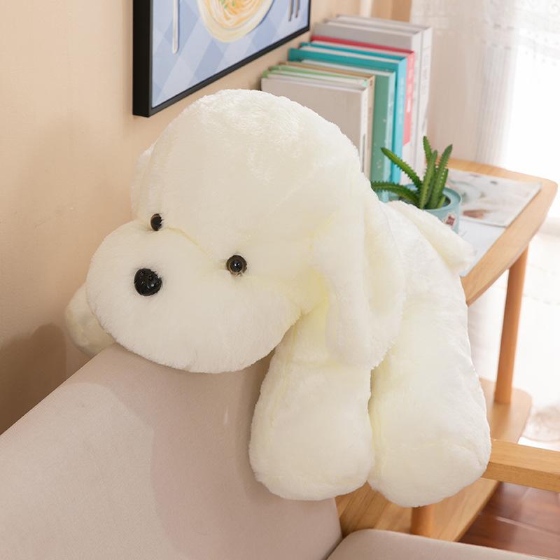 New Doll White Puppy Lying Dog Doll Rag Doll Cartoon Doll