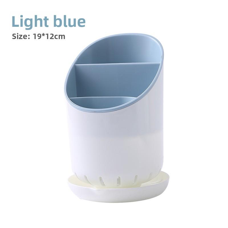 Chopstick Holder Storage Box, Plastic Water-draining Household Spoon Rack, Multi-functional Kitchen Tableware Storage and Storage