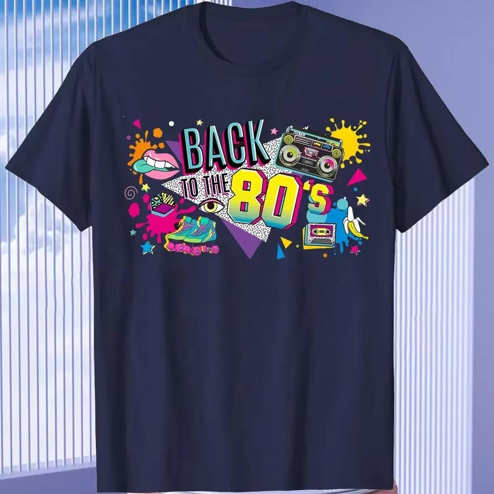 Funny 80's Vintage Design Men's T-shirt Nostalgic I Love The 90's High Quality  Short-sleev Trip Down Memory Lane 80’s Tee