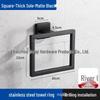 304 Stainless Steel Wall-Mounted Towel Ring for Bathroom, Kitchen, and Hotel Use
