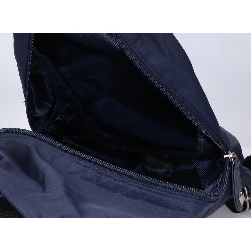 Mezzo Piano [Beautiful Condition] Ribbon Motif Nylon Body Bag NavyUsed