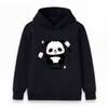 Cute Cartoon Panda Print Kids Hoodie Soft Casual Long Sleeve Pullover Sweatshirt for Boys Girls Comfortable Lightweight Tops for Daily