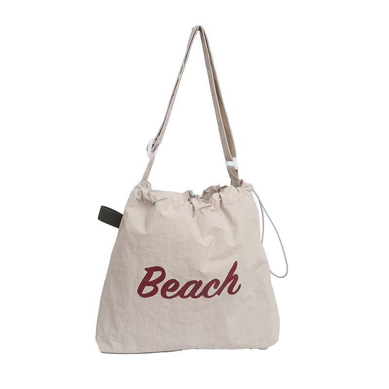 

Bag women s new letter-printed nylon shoulder versatile casual large-capacity portable tote bag lined 39*32*8cm
