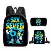 Fashion Novelty 67 Six Seven 3D Print 3pcs/Set Pupil School Bags Laptop Daypack Backpack Inclined Shoulder Bag Pencil Case