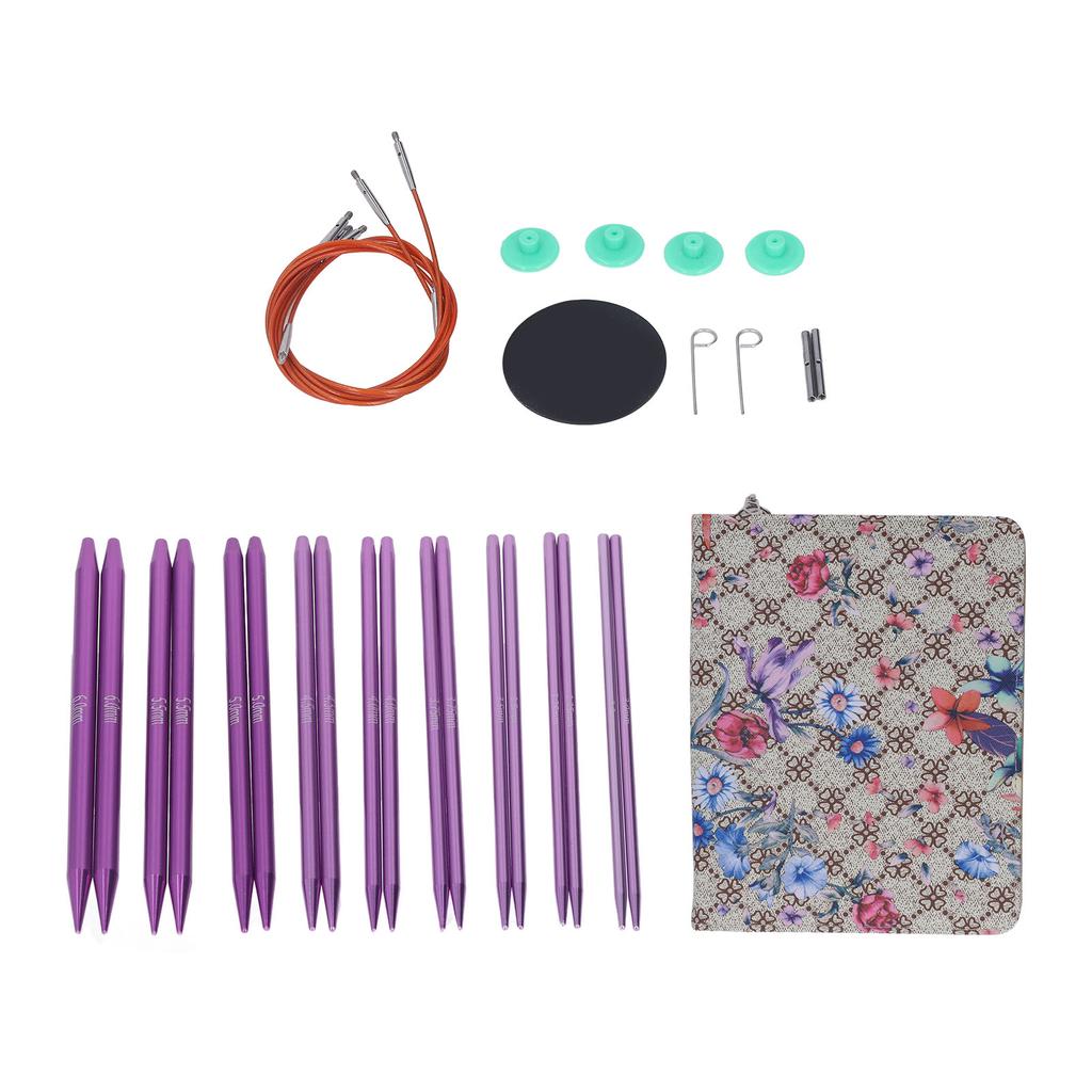 Buy Interchangeable Circular Knitting Needles Set 3.0 to 6.0mm Polished