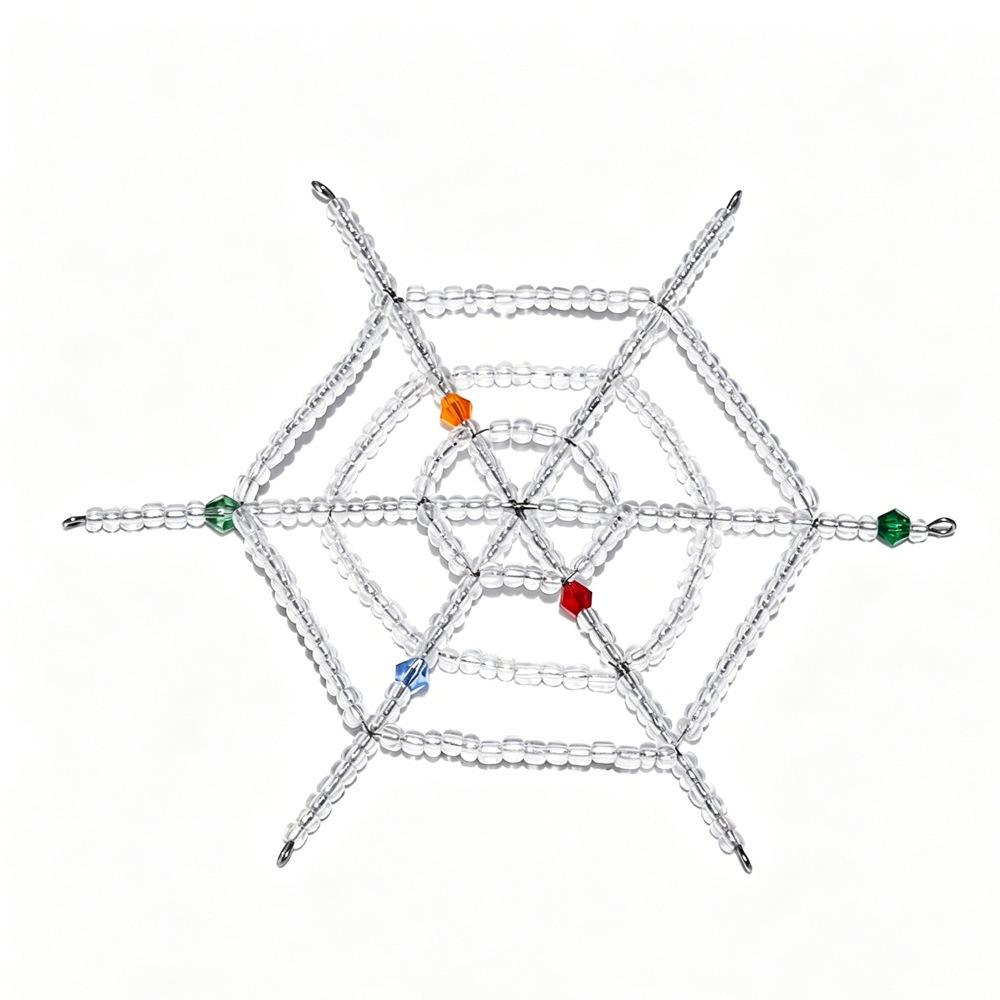 Beaded Beaded Spider Pendant Crystal-Like Faceted Beads Spider Party Decor  Window Display