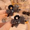 2Pcs Light Luxury Full Diamond Bow Small Shark Clips Cute Traceless Hair Accessories For Women Girls Temperament Hair Claw