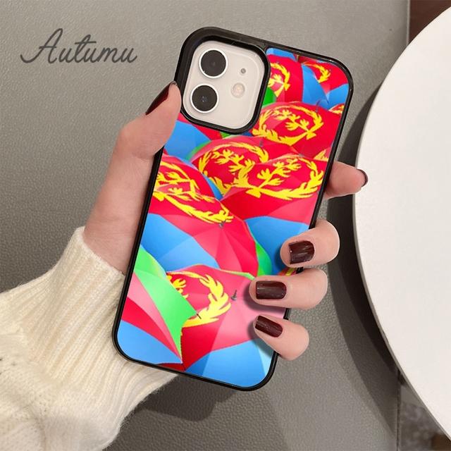 Eritrea Flag Phone Case for iPhone 11 12 13 14 Pro Max Mini X XR XS SE 2020 5 6S 7 8 Plus Samsung Galaxy S21 S22 Cover Shell