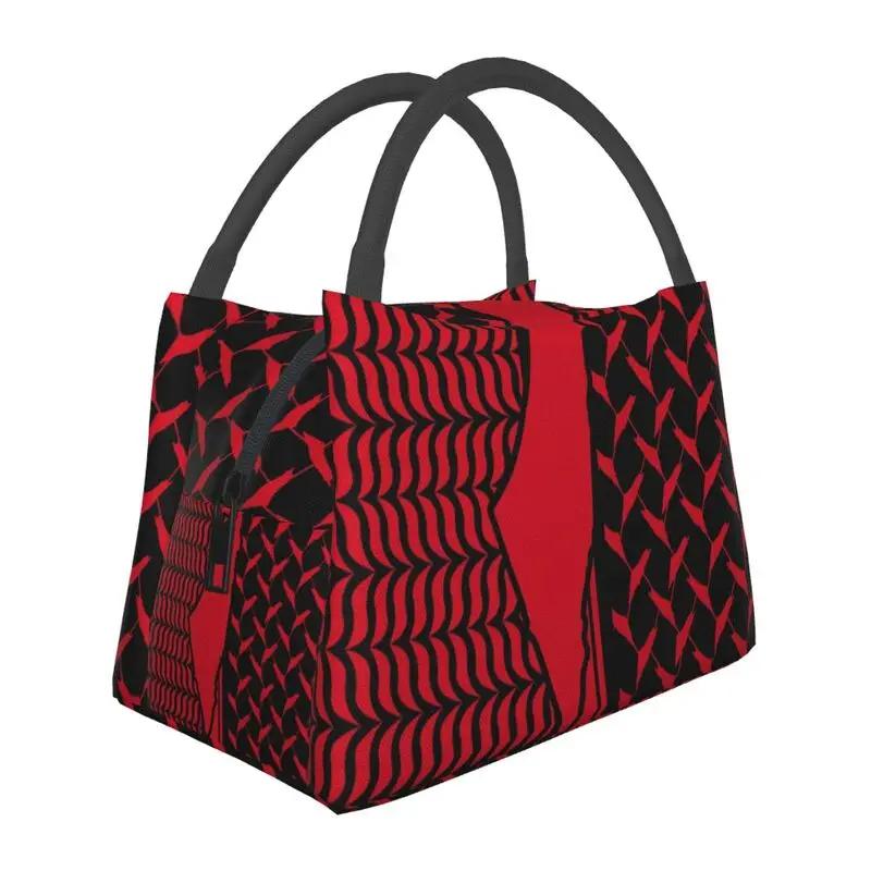 Embroidery With Arabic Calligraphy Thermal Insulated Lunch Bags Cross Lunch Tote Meal Food Box