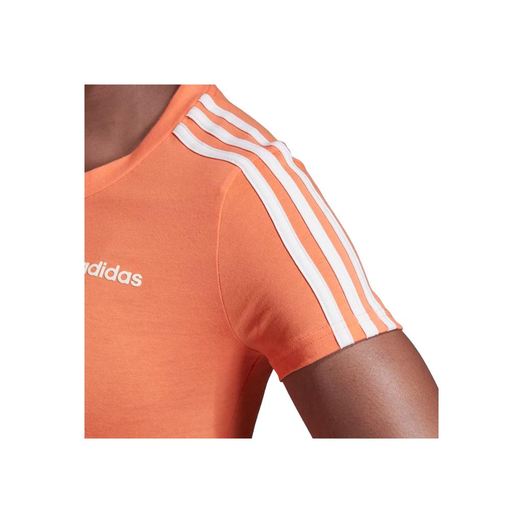 Adidas Round Neck Pullover Sports Casual Short Sleeve T-Shirt Women T-Shirts Orange EI0764