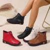 Women Ankle Boots Mom Cott Shoes for Women 2026 New Waterproof Keep Warm Short Snow Boots Outdoor Comfortable Women Sneakers