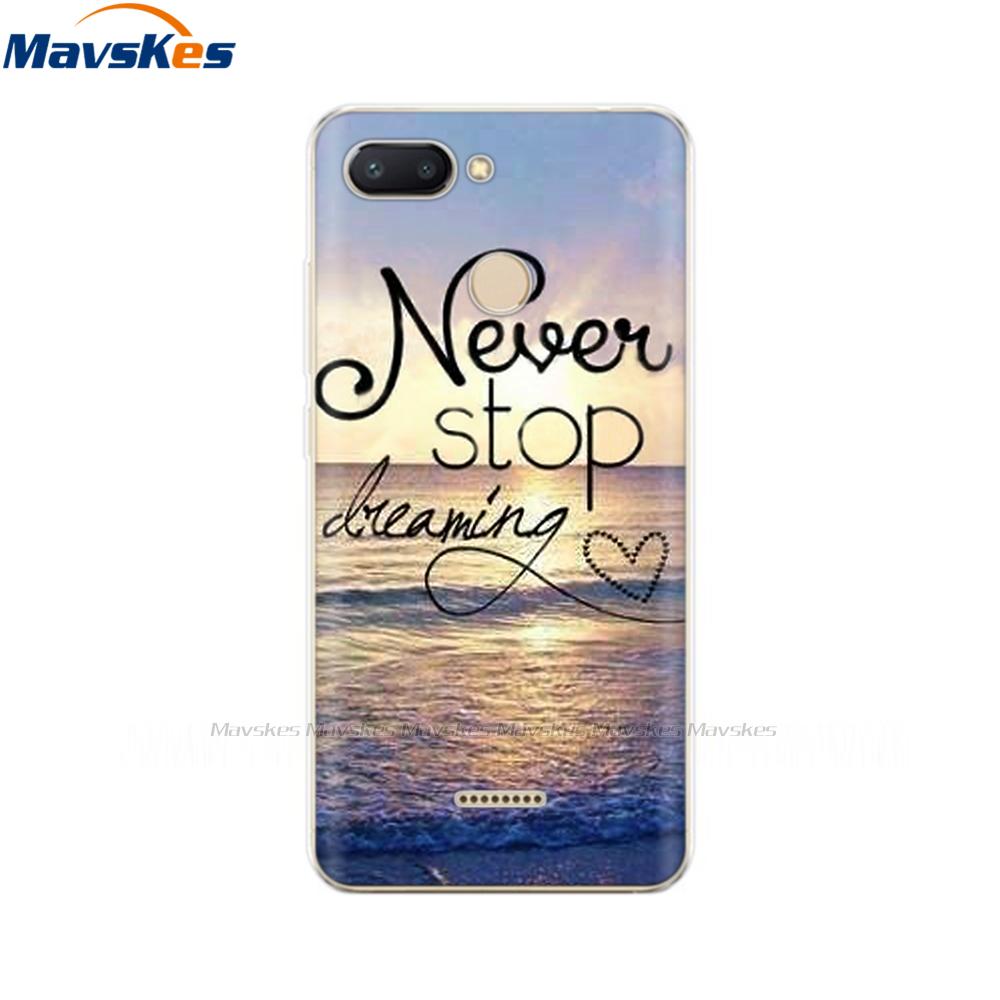 Silicone Cover for Xiaomi Redmi 6 Case Full Protection Soft Tpu Back Cover Phone Case for Xiaomi Redmi 6 Redmi6 Bumper Coque Bag
