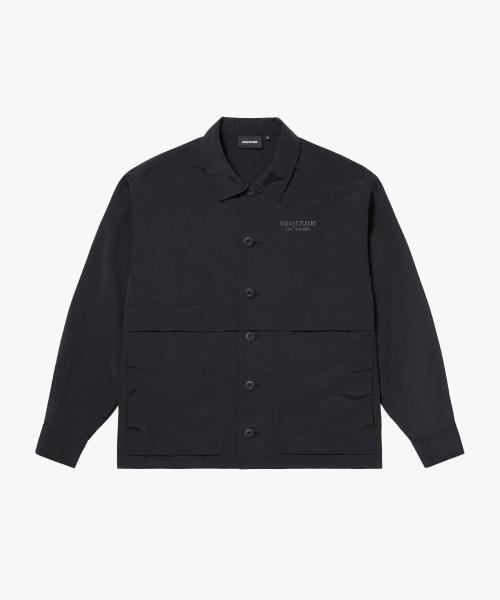 Goalstudio Taslan Long Sleeve Shirts-Black