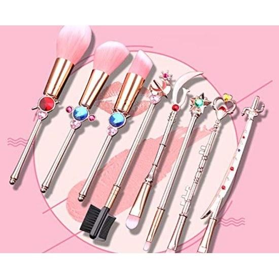 Makeup brush set magical girl style Sailor Moon soft cute cosmetic comb
