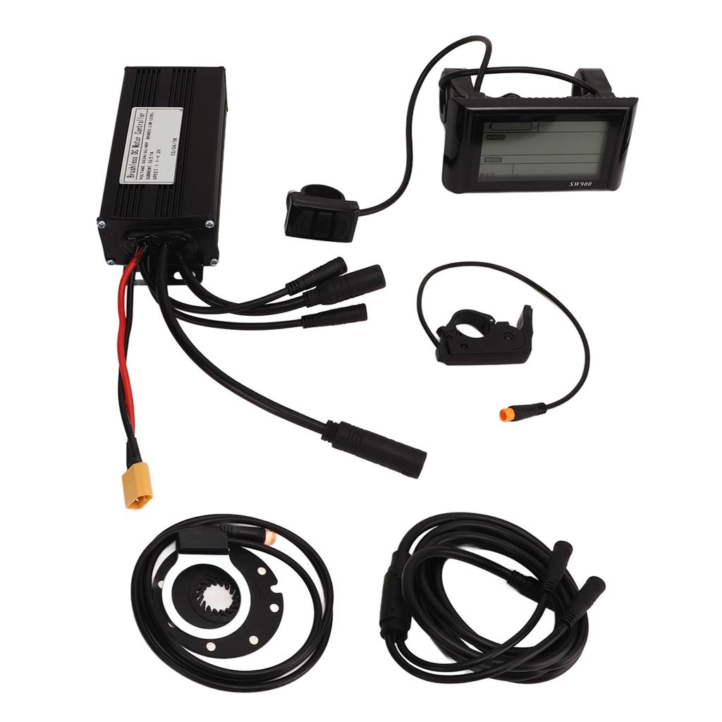 DC24V 36V 48V Sinuswellen-Elektrofahrrad-Controller mit SW900-Panel, Leistungssensor, Daumengas für Fahrrad