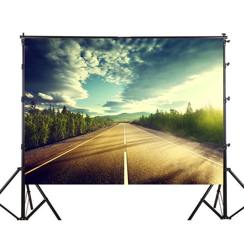 Road Scene Photography Background for Events,Indoor/Outdoor,Party Backdrop,Wall Tapestry Backdrop,,Live Streaming