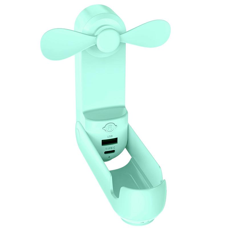 USB Rechargeable Portable Handheld Electric Fan & Power Bank Combo