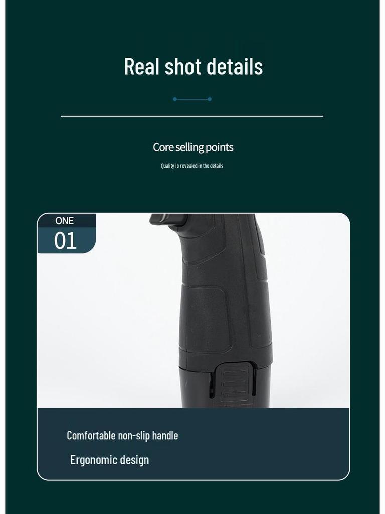 Multifunctional 21V Rechargeable Lithium Electric Drill & 12V Screwdriver