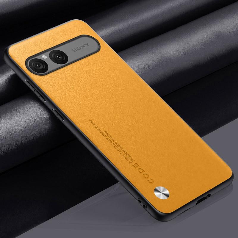 Luxuriöse PU-Lederhülle für Sony Xperia 10 VII 10VII Rückabdeckung Silikon Stoßfester Schutz Handyhülle für Sony Xperia10 VII