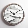 Metal Stainless Steel Silent Wall Clock Creative Fashion Living Room Aluminum Wall Clock Clock Aluminum Clock