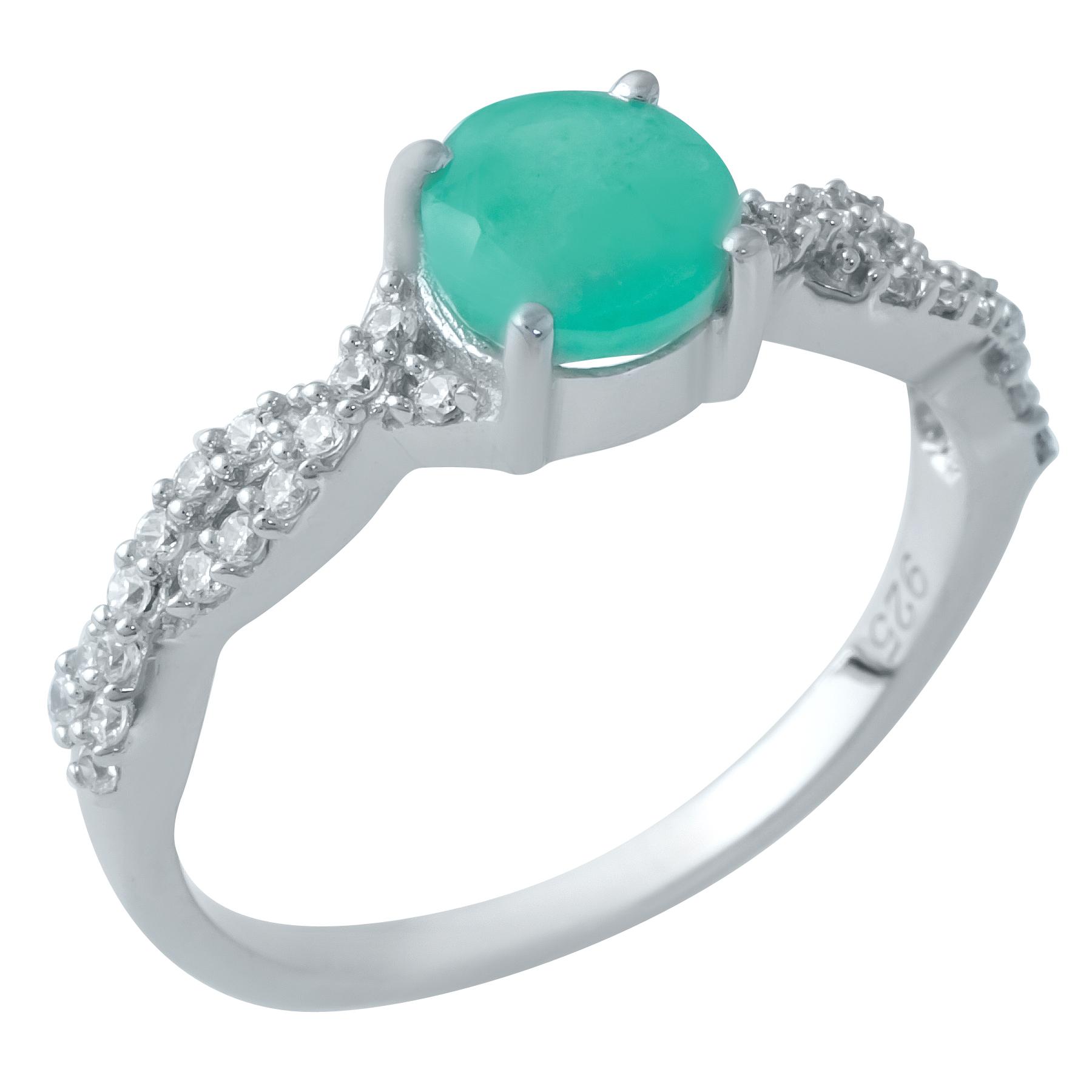 

Срібна каблучка з натуральним смарагдом 0.783ct (1929636) 17