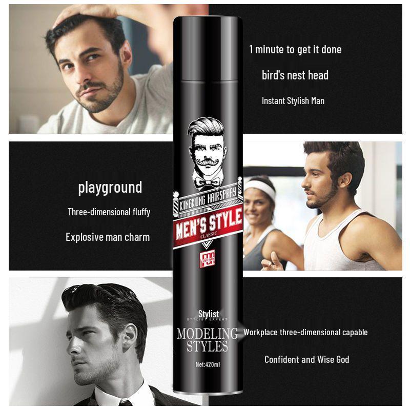 Stylist Odorless Fragrance-Free Hair Spray Glue, Extra Strong Hold for Men and Women, 420ml