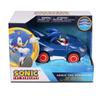 NKOK Sonic the Hedgehog All-Stars Racing Figura de Ação de Puxar para Trás - Pequeno, Azul