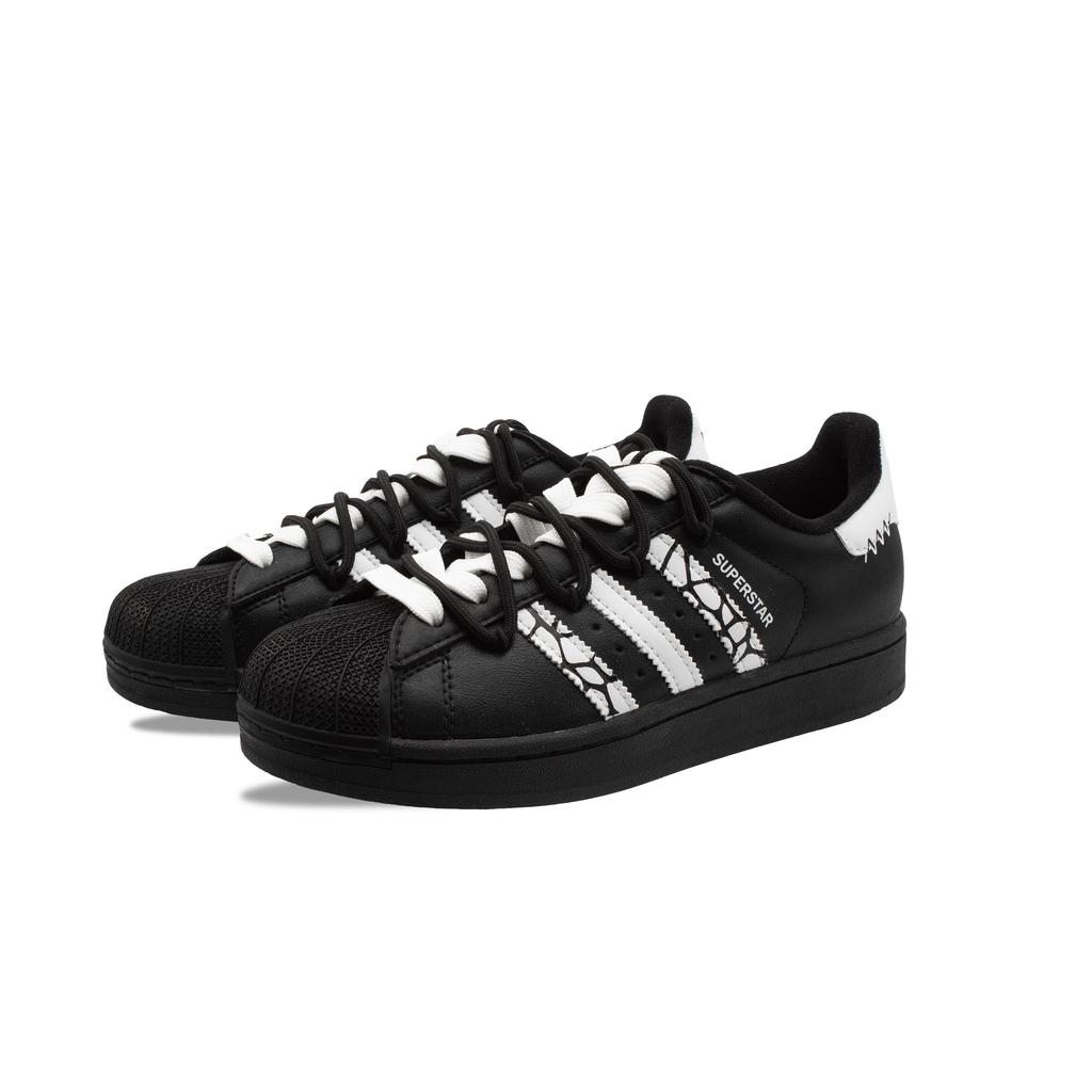 adidas Originals Superstar 2 Skateboard Shoes Unisex Low Top Black/White JI0079(Team1303-)