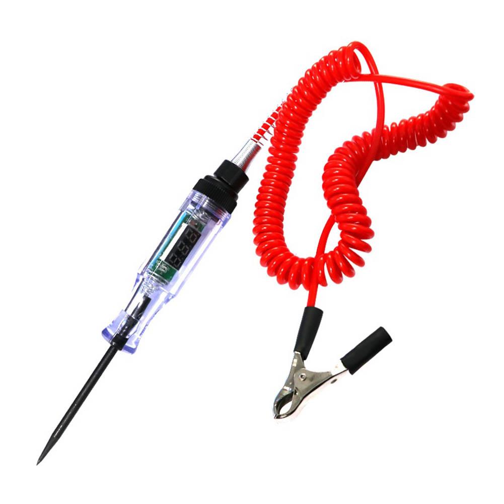 

Professional Car Truck Voltage Circuit Detector Digital Display Auto Circuit Maintenance Test Pen Automobile Diagnostic Tools червоний
