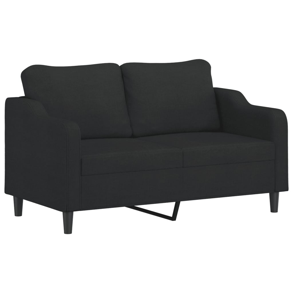 Vidaxl 2-Cz. Relaxation Set With Cushions, Black, Fabric