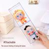 CRYBABY Silicone Keychain Doll Display Stand with Acrylic Dust Cover Cabinet
