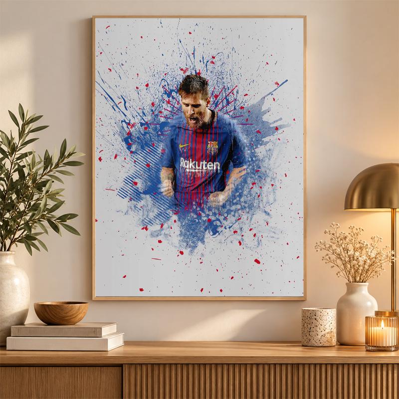 Sada pro diamantové malování Lionel Messi 5D plný vrták DIY diamantová mozaika Nástěnná malba Domácí dekorace