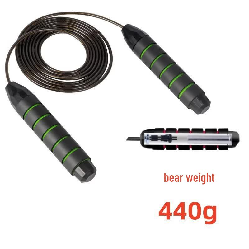 ZHEFENAI Dual-Bearing Weighted Steel Wire Jump Rope