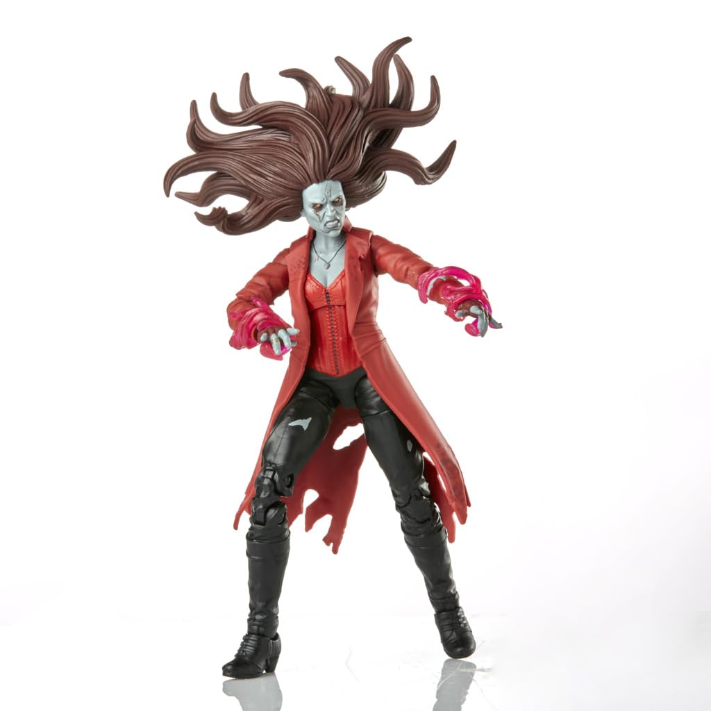 Hasbro Marvel Legends Series MCU Disney Plus E Se... Figura de Ação Feiticeira Escarlate Zumbi, 6 polegadas (15 cm) Tamanho, Inclui 2 Acessórios e 1