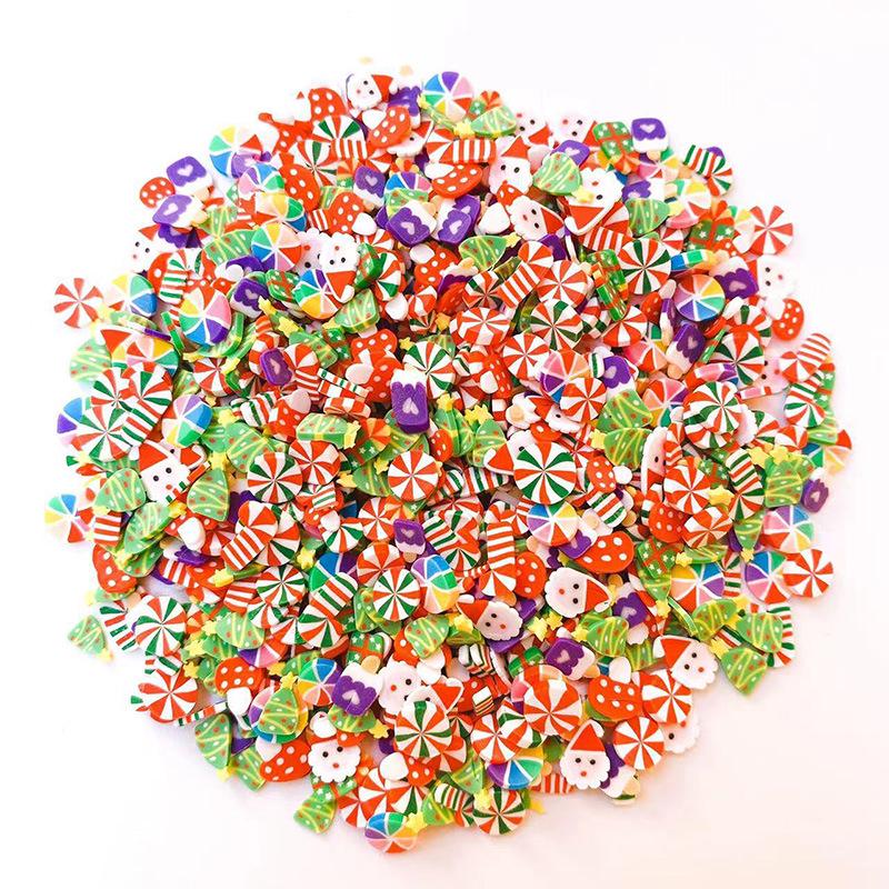 Schneeflocke Polymer Clay Nagelkunst & Basteldekorationen - 5g Packung