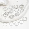 European & American Fashion Niche Design Luxe Plain Ring Set for Women