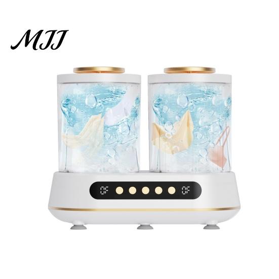 Travel Laundry Appliance Portable Mini Washer Dual Bucket Washing Machine for Socks Two Mode Underwear Compact Cup Dorm Home Use Lightweight