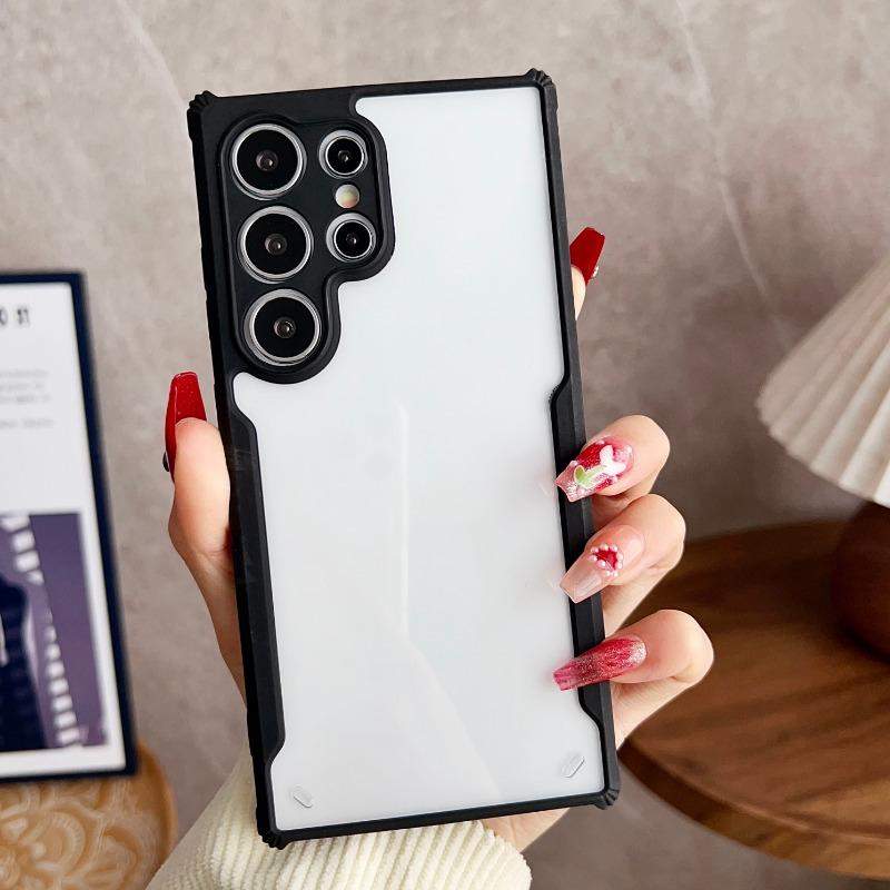 

Прозрачный акриловый чехол для телефона Samsung Galaxy S23 S21 FE S24 S22 Ultra Plus A05 A05S A55 A35 A24 A34 A14 A73 A33 Мягкая накладка Galaxy S23 Ultra