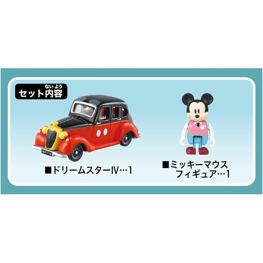 Takara Tomy Dream Tomica No.176 Disney Motors Dream Star IV Mickey Mouse Toy Car for Ages 3 and Up