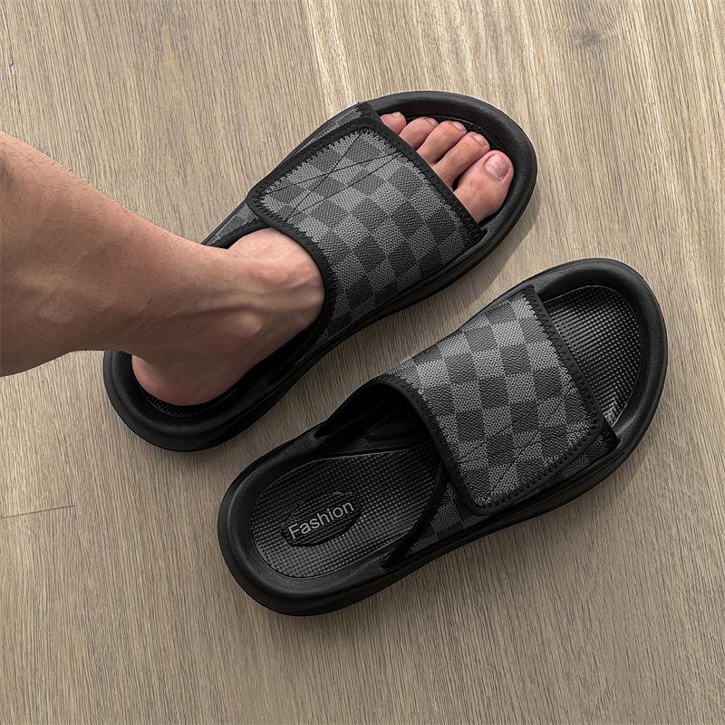 Fashion Men's 2025 New Comfortable Platform Sandals Breathable Outside Casual Slippers Beach Shoes 371236-J