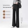 Women's Black Micro Flare High Waist Slimming Pants - Autumn Elastic Casual Wear