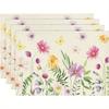 Floral Butterfly Placemats, For Summer Parties And Seasonal Dining Decor,Ideal for Dining Decor, Outdoor Picnics, Weddings