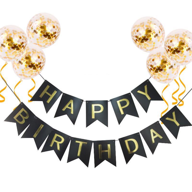 Birthday Banner, Balloon Decoration, Scene Arrangement, Baby's First Birthday, Happy Balloon Children's Party Background