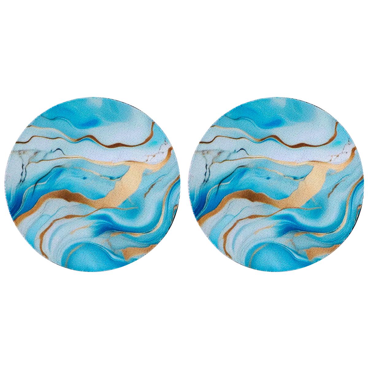 

Подставки под автомобиль с мраморным узором, резиновые противоскользящие коврики с изображением звездного неба, модные тканевые коврики для стаканов с водой, кухонные принадлежности, два предмета в наборе