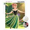 Pearl Painting Frozen Anna Handmade DIY Pearl Gem Painting Pictures Crafts Special Shape Home Wall Decoration