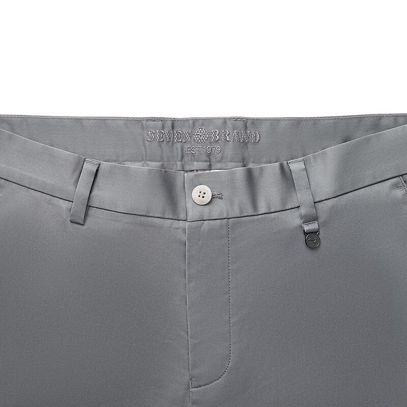 Qipai Men's Lyocell Blend Wrinkle-Free Straight-Leg Casual Pants