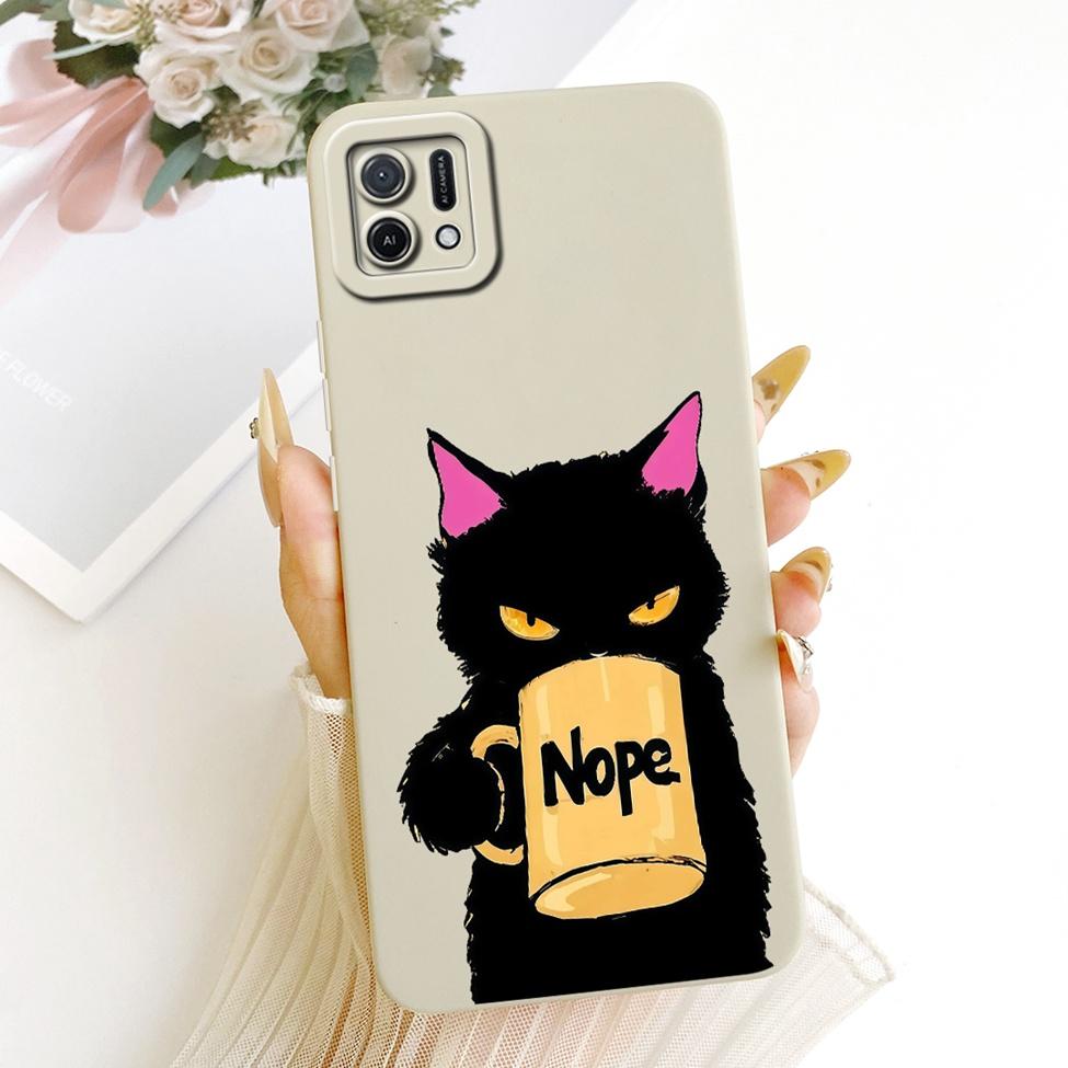 For Oppo A16k CPH2349 Casing For Oppo A16e CPH2421 Cover Fashion Cartoon Cute Funny Painted Silicone Phone Case