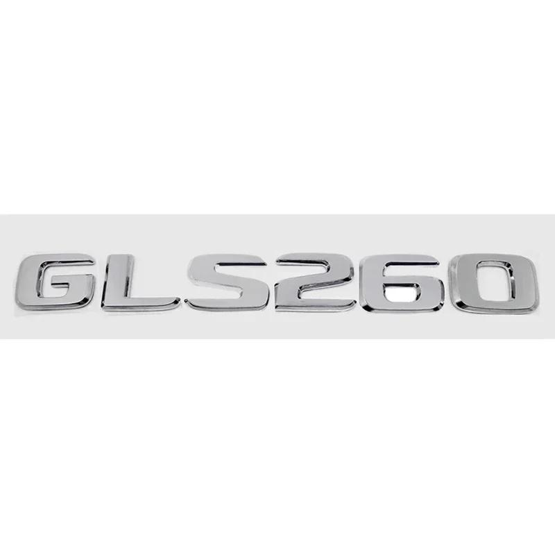 Car Digital Alphabet Trunk Emblem Badge Decal for Mercedes Benz GLS200 GLS250 GLS260 GLS300 GLS320 GLS350 GLS500 GLS550 GLS600