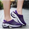 Large size women's summer Korean version of mesh mesh foot slippers shaking mother half-support sandals wear on both sides